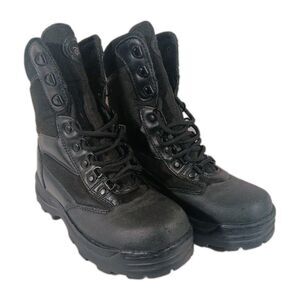 Galls Solid Black Tactical Lace-Up Boot (SP571) Mesh Upper Women's Size 6.5M